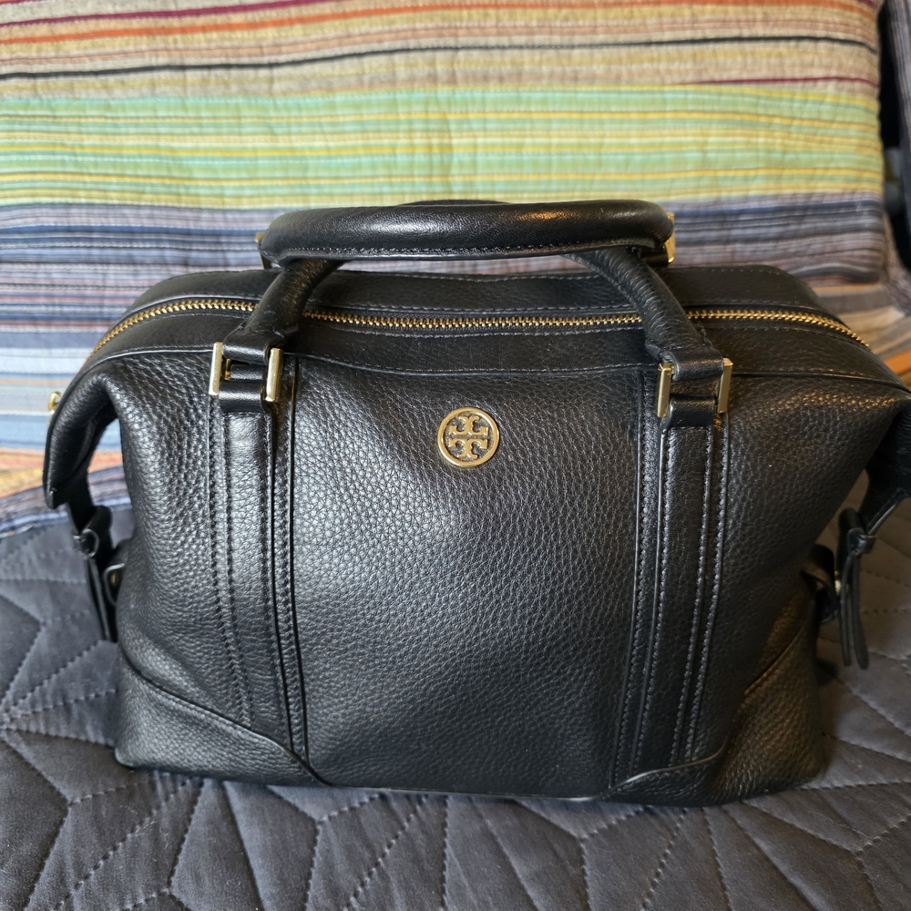 Tory Burch Black Leather Satchel